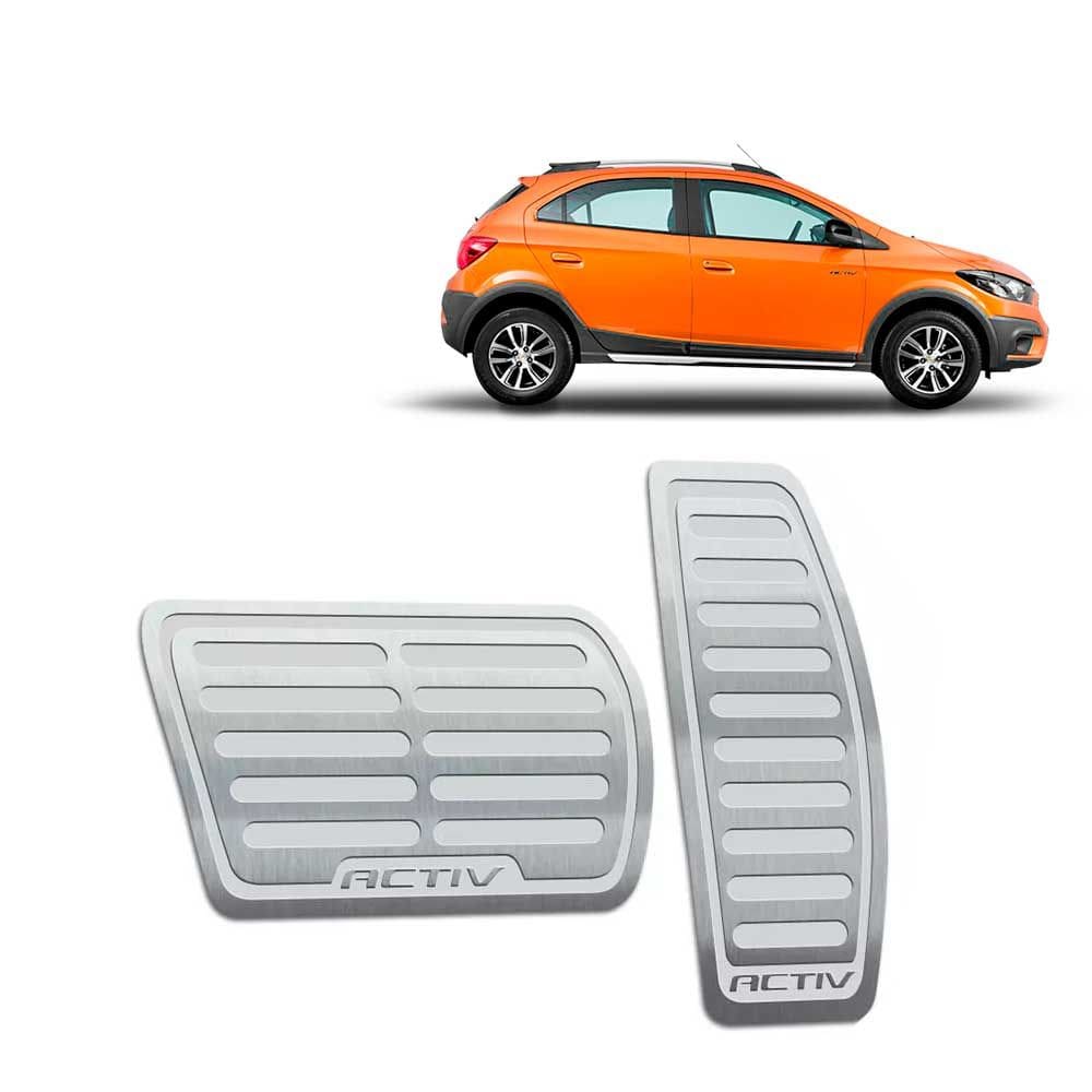 Pedaleiras Chevrolet Onix Activ 2017/2019 Automático Prata