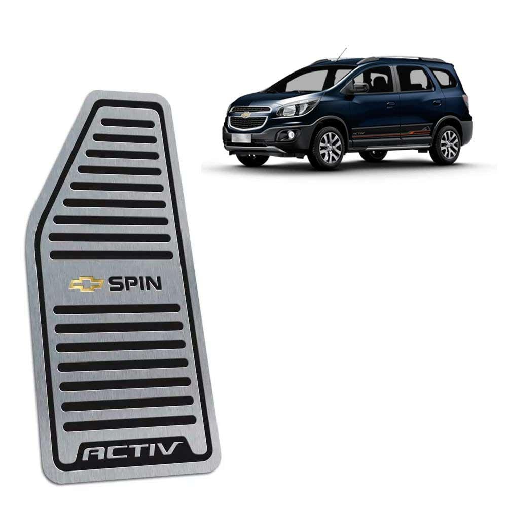 Descanso De Pé Chevrolet Spin Activ Aço Inox Preto