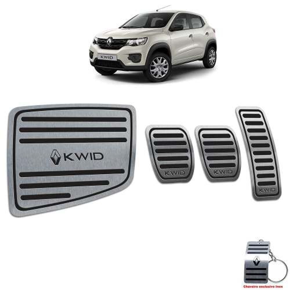 Descanso + Pedaleira Kwid 2018/2020 Manual Preto