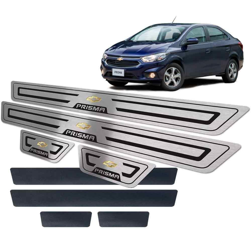 Soleira + Vinil Chevrolet Prisma 2013/2019 Preto