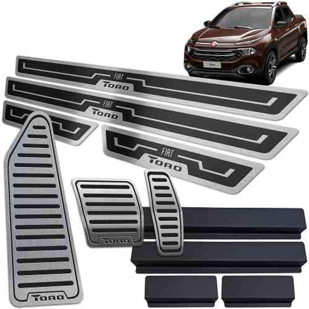Descanso Pedaleira Auto Soleira Fiat Toro 2016 2021 Preto