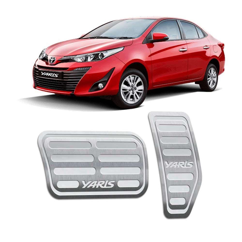 Pedaleiras Automático Toyota Yaris 2018 2019 Prata