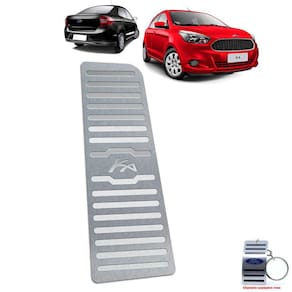 Descanso De Pé Ford Ka 2014/2020 Aço Inox Prata