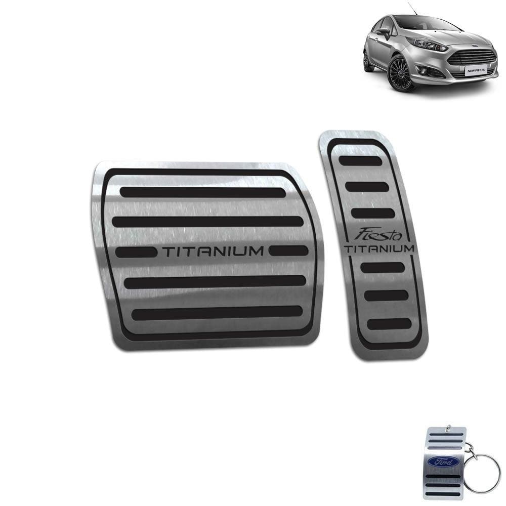 Pedaleira Automático New Fiesta Titanium 2014 A 2019 Preto