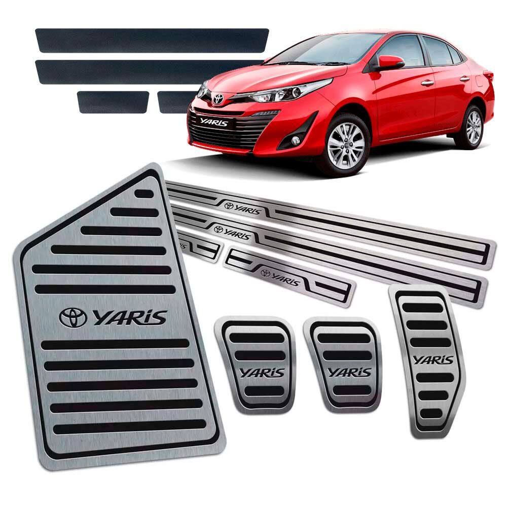 Soleira Pedaleira Descanso Manual Yaris 2018 2019 Preto