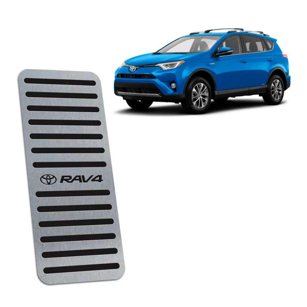 Descanso De Pé Toyota Rav4 2013/2019 Aço Inox Preto