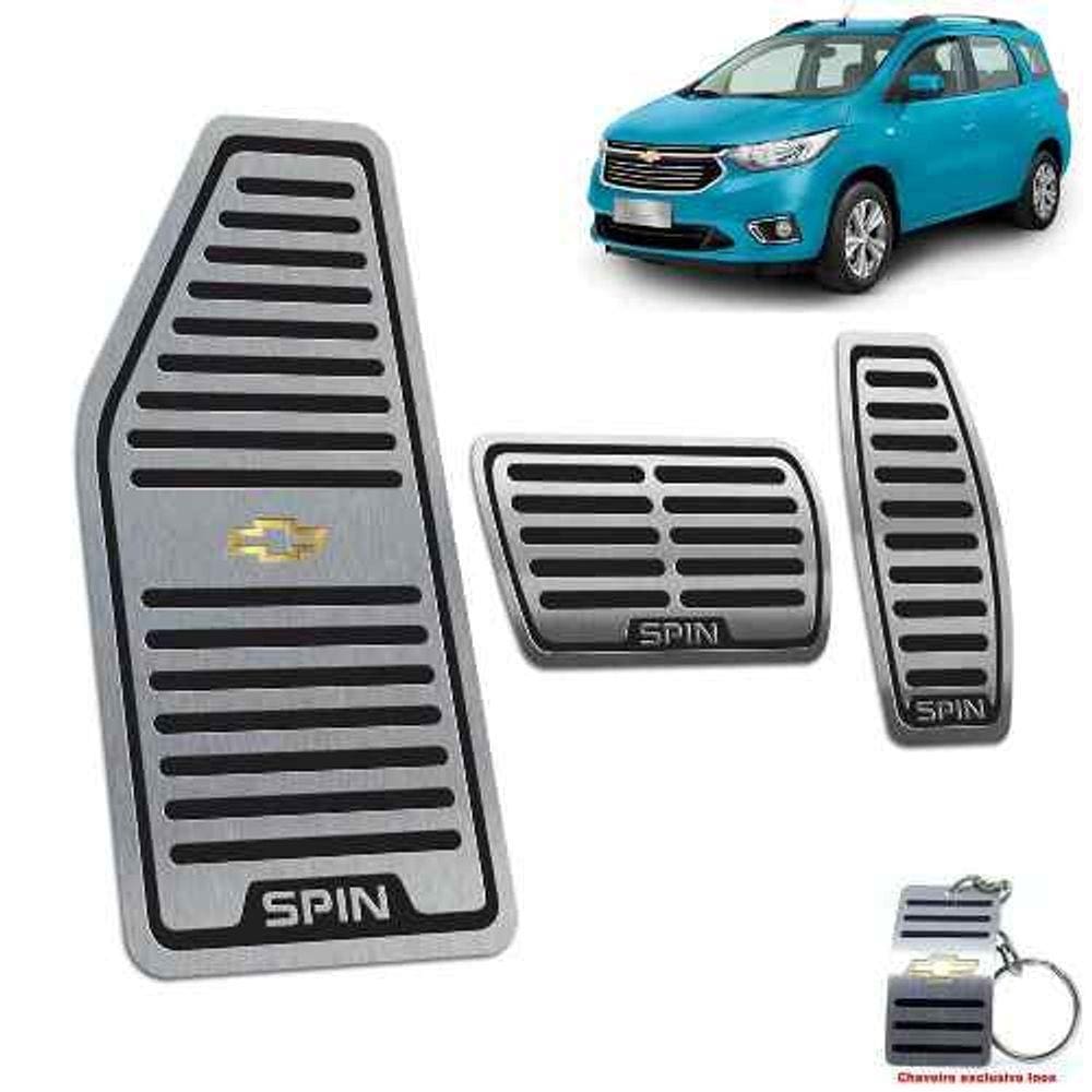 Descanso + Pedaleira Automático Chevrolet Spin Preto