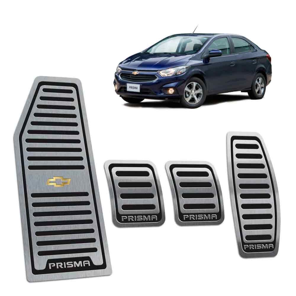 Descanso + Pedaleiras Prisma 2013/2019 Manual Preto