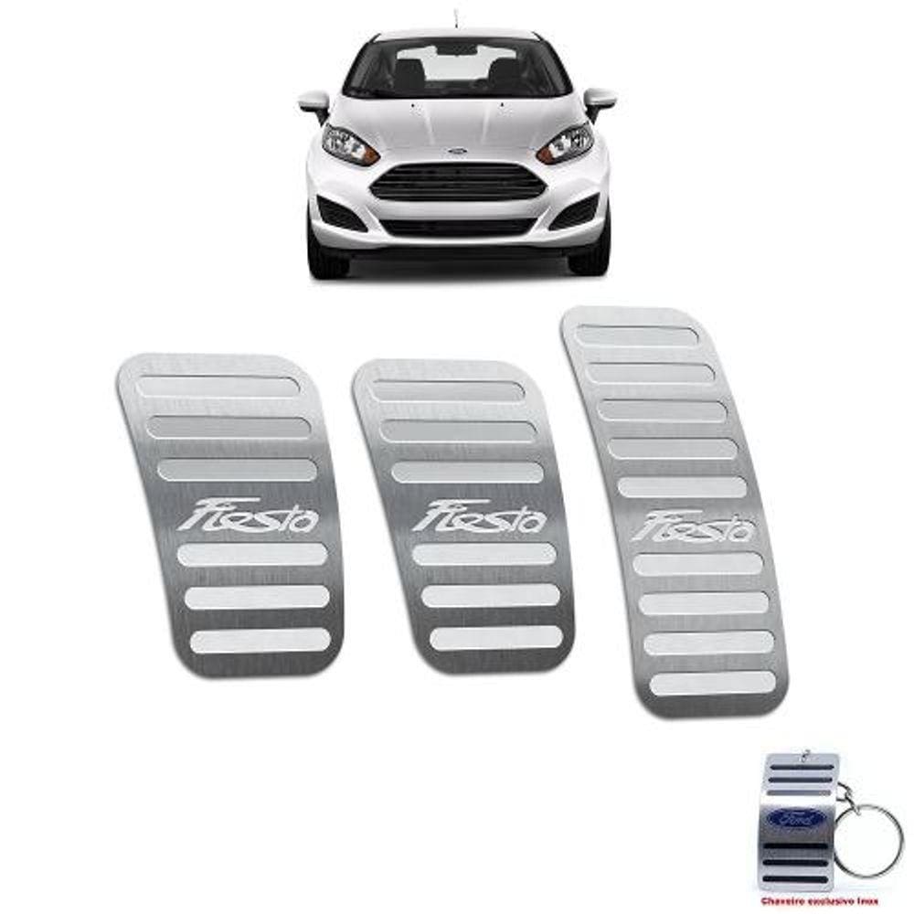 Pedaleiras Ford New Fiesta 2014 A 2019 Prata Manual