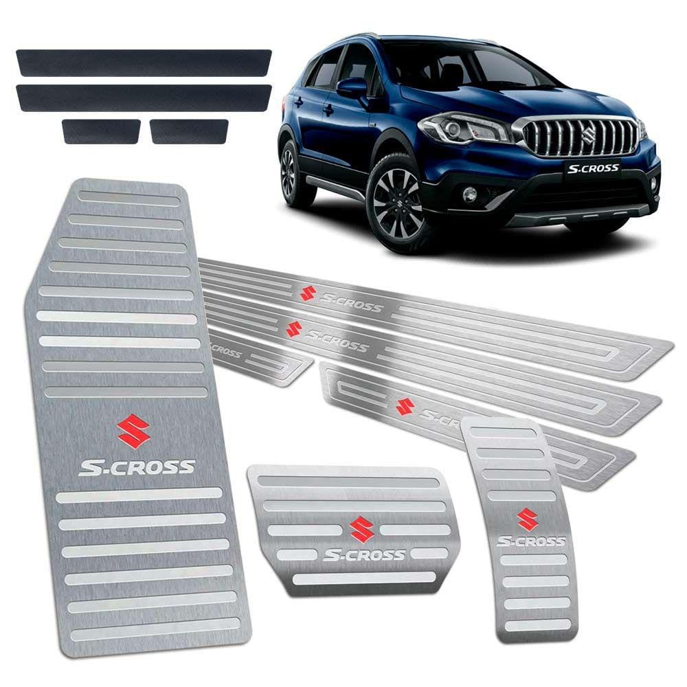 Suzuki S-cross 2017/2019 Soleira Pedaleira Descanso Prata