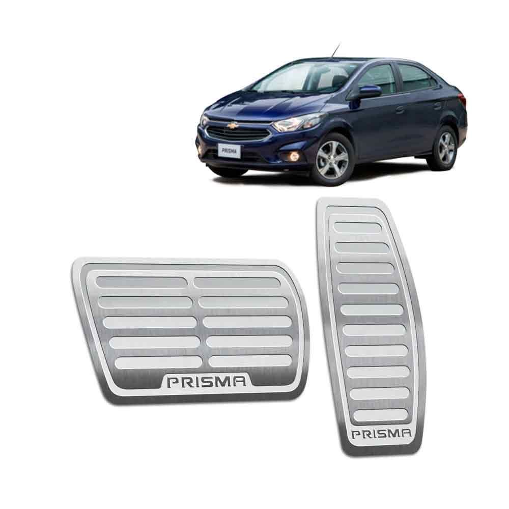 Pedaleiras Chevrolet Prisma 2013/2019 Automático Prata