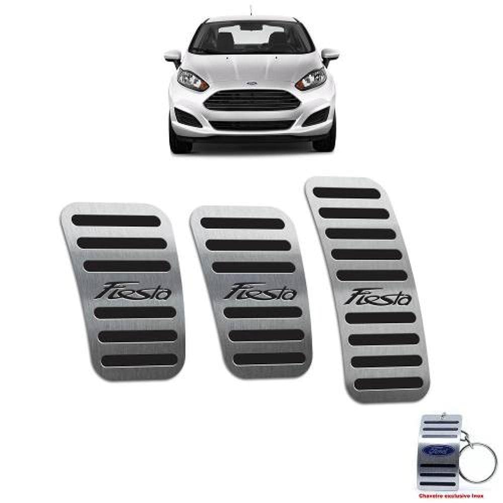 Pedaleiras Ford New Fiesta 2014 A 2019 Preto Manual