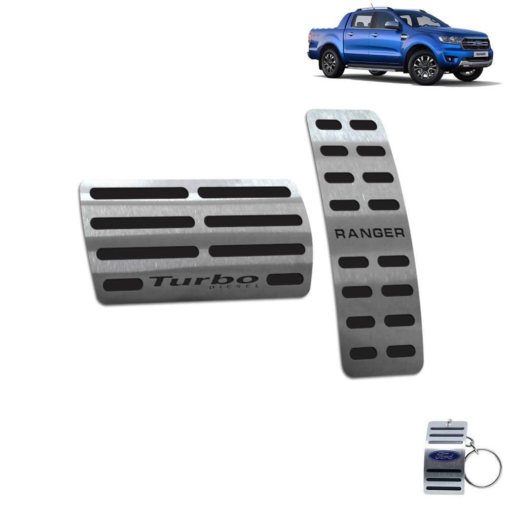 Pedaleira Automático Ford Ranger Turbo 2017 A 2020 Preto