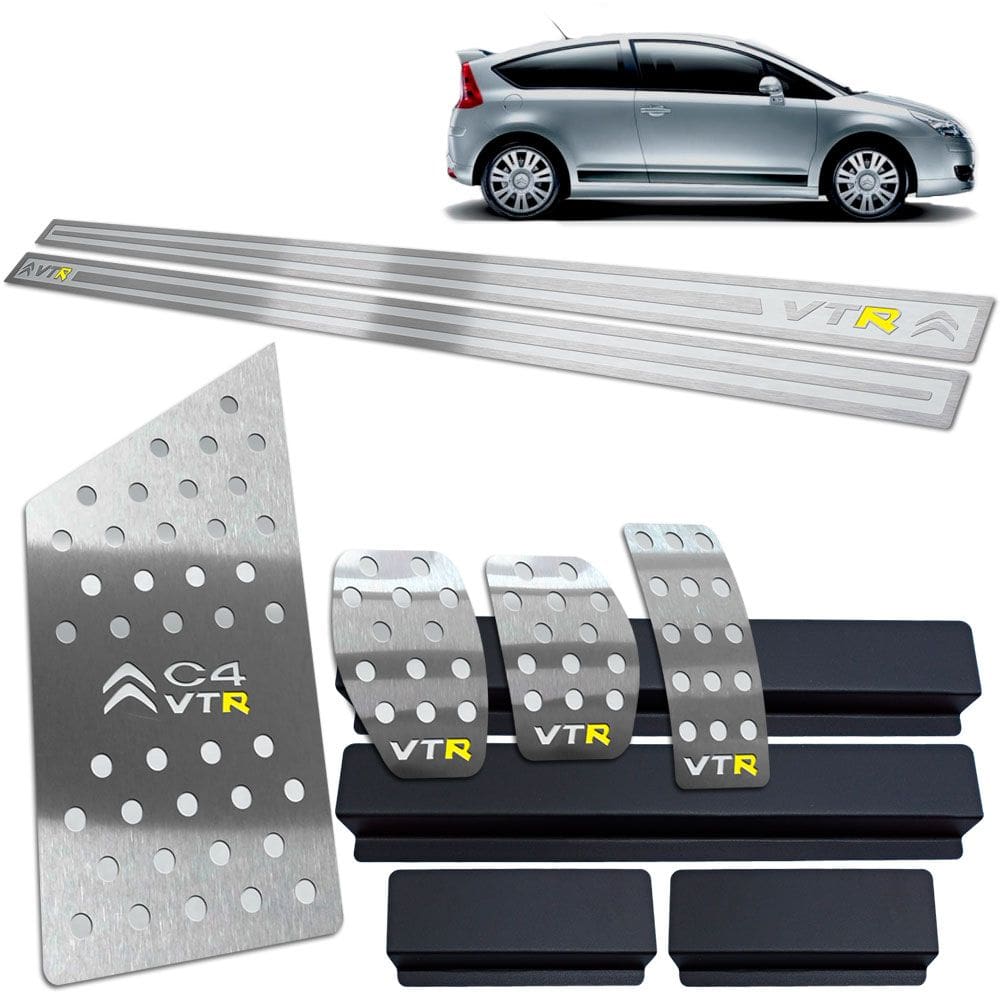 Descanso Pedaleira Soleira Citroen C4 Vtr 2005 A 2010 Prata