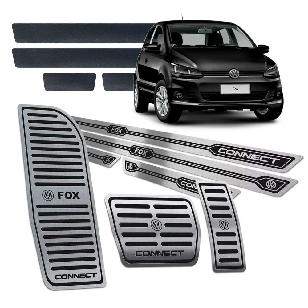 Soleiras Pedaleiras Descanso Fox Connect 2018/2019 Aut Preto