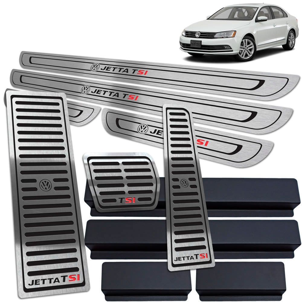 Soleira Pedaleira Automático Descanso Jetta Tsi Preto B.R SI