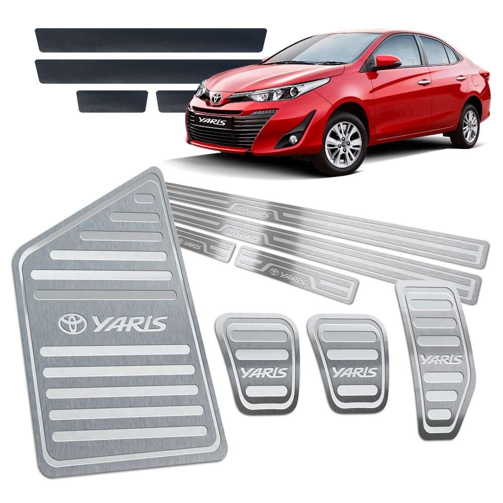 Soleira Pedaleira Descanso Manual Yaris 2018 2019 Prata
