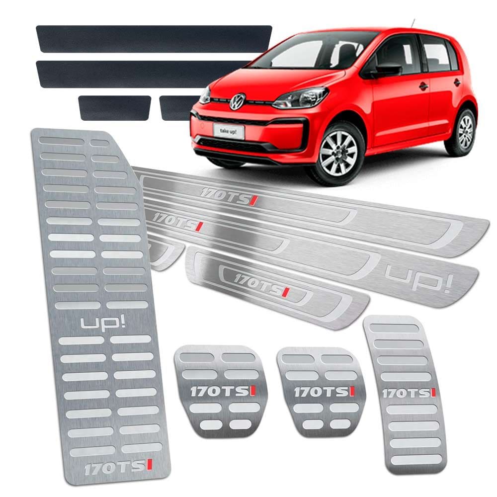 Soleira Pedaleira Descanso Up 170 Tsi 2018/2020 Prata