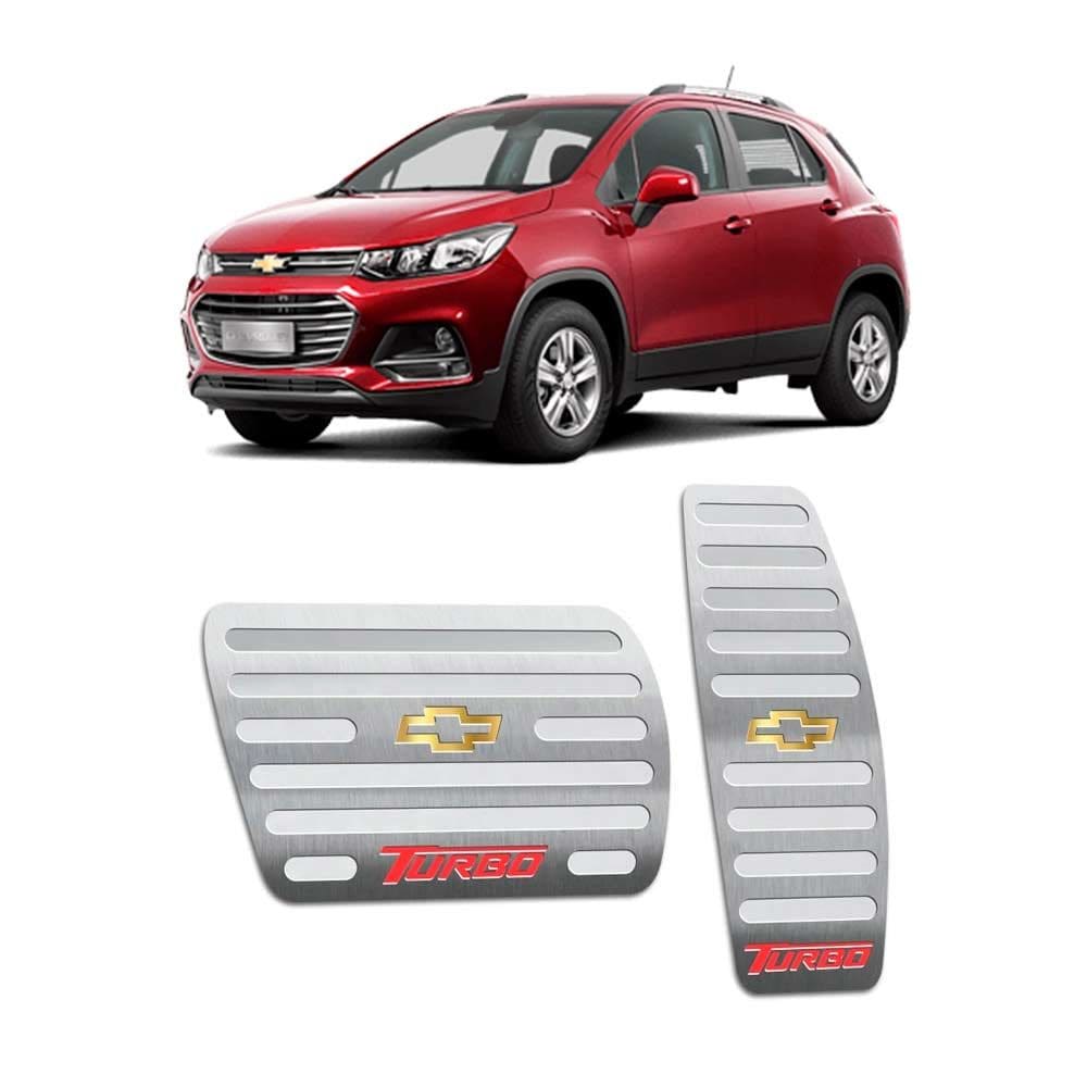 Pedaleira Tracker Turbo 2016/2019 Em Aço Inox Prata