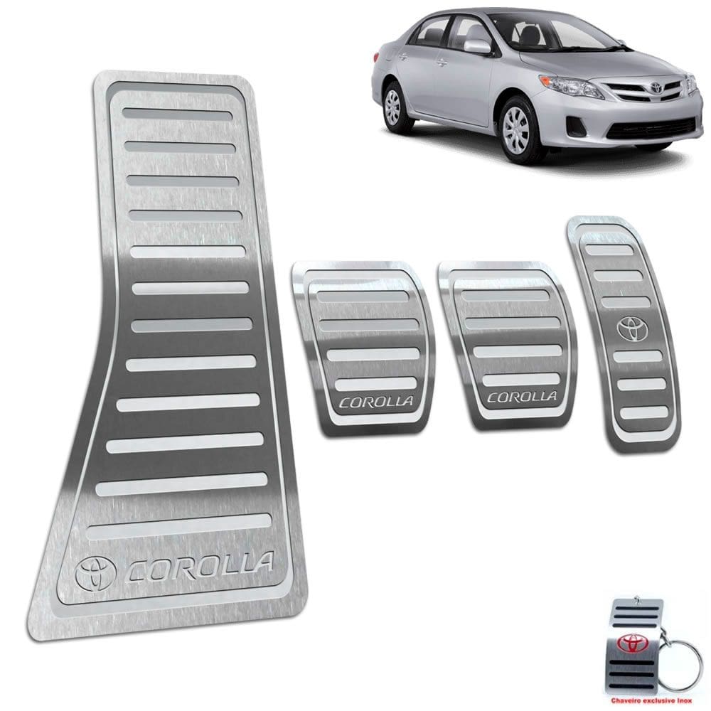 Pedaleiras E Descanso Corolla 2003 A 2013 Manual Prata
