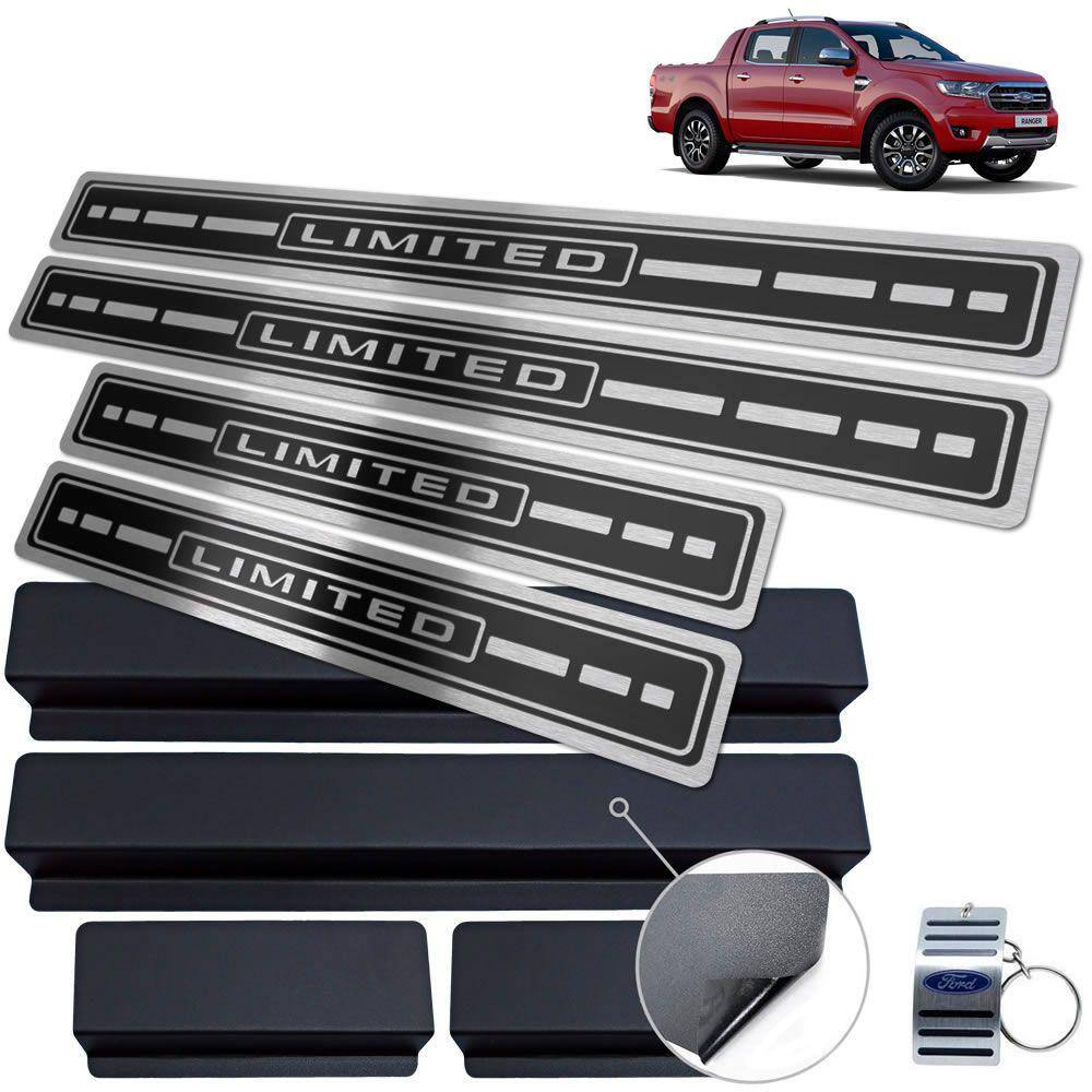 Soleira Ford Ranger Limited 2017 A 2020 Preto Alto Relevo