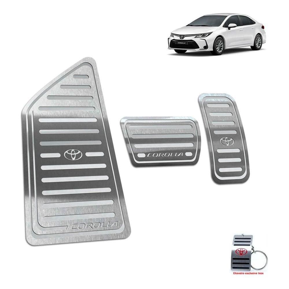 Pedaleira Com Descanso Toyota Corolla 2020 Automático Prata