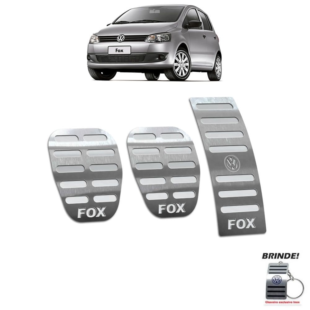 Pedaleira Em Aço Inox Fox 2004 A 2013 Prata