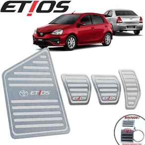 Pedaleiras + Descanso Toyota Etios 13 A 19 Manual Prata