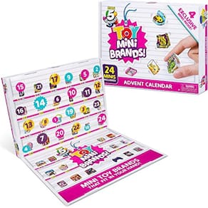 5 Mini Marcas de Brinquedo Surpresa Série 2 Calendário advento de edição limitada pela ZURU com 24 Pacotes Surpresa & 4 Minis Exclusivos, Cápsula de M