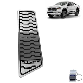 Descanso de Pé Aço Inox Ford Ranger Storm Preto
