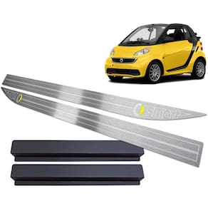Soleira Smart Fortwo 2009 Até 2019 Prata Baixo Relevo