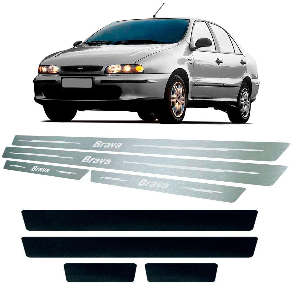 Soleira + Vinil Fiat Brava 1995 Até 2003