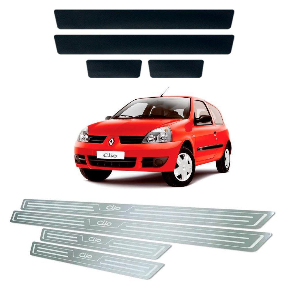 Soleira + Vinil Renault Clio 2000 Até 2012