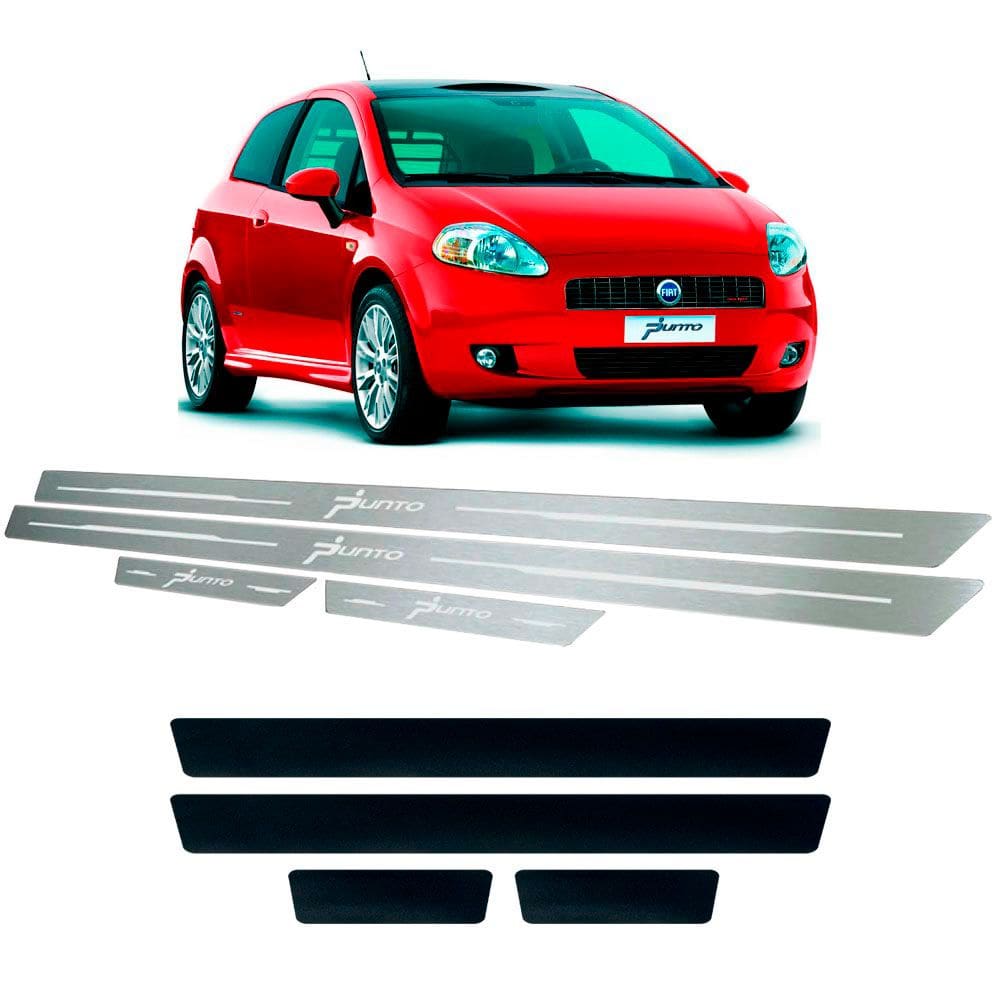Soleira + Vinil Fiat Punto 2007 Até 2012