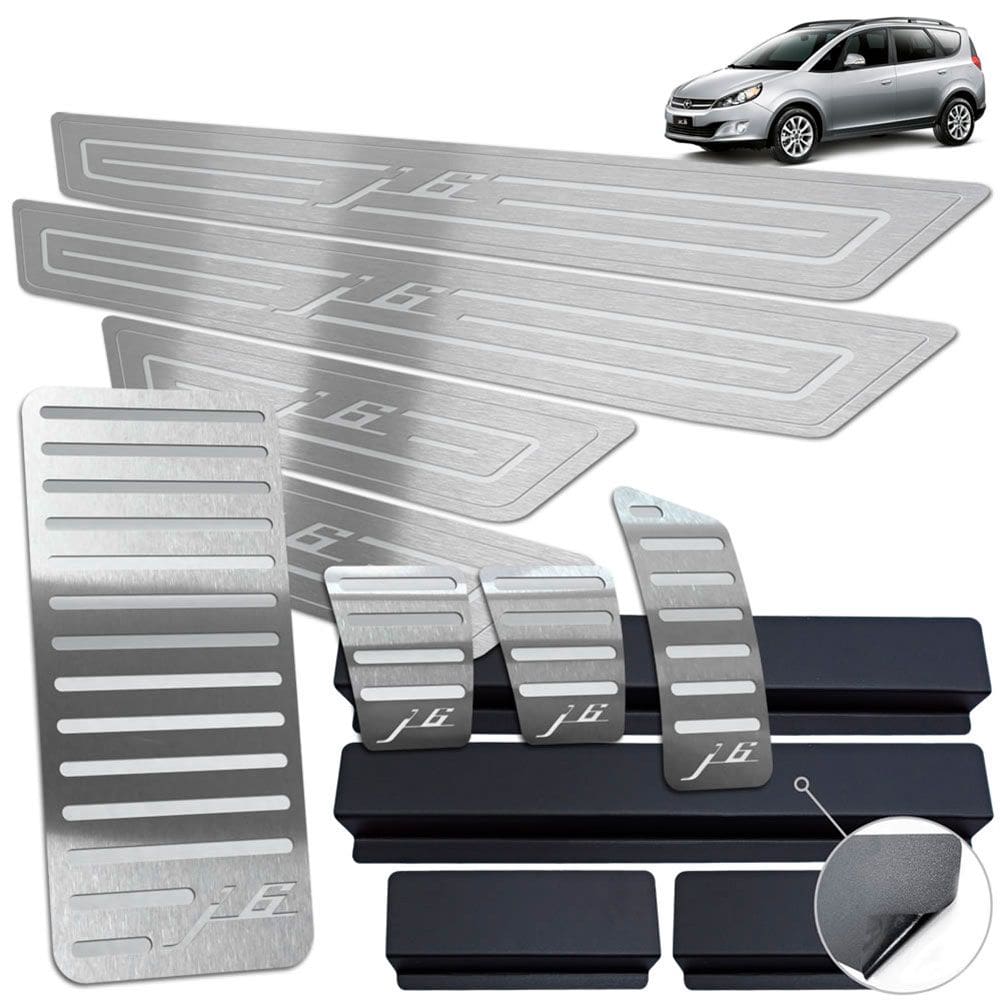 Descanso Soleira Pedaleira Prata Inox Jac J6 2011 A 2016