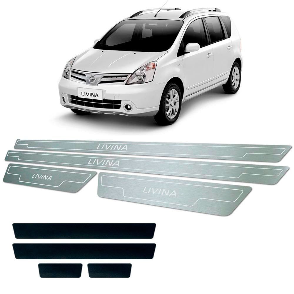 Soleira + Vinil Nissan Livina 2010 Até 2014