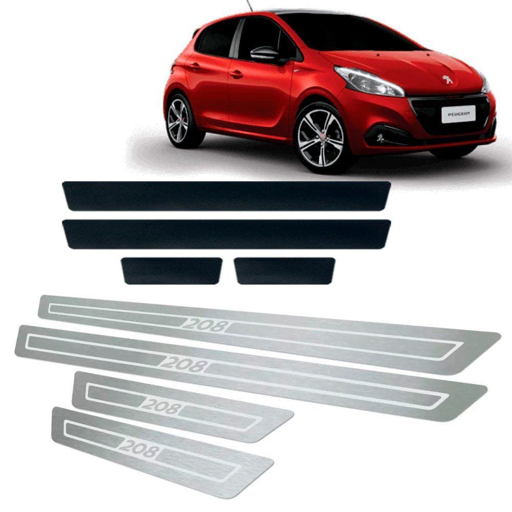 Soleira + Vinil Peugeot 208 2013 Até 2019