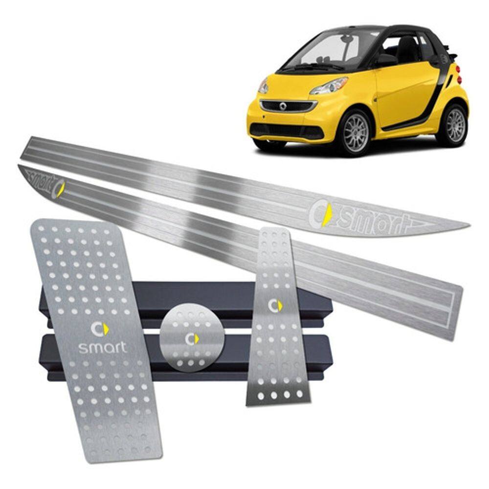 Soleira Pedaleira Descanso Smart Fortwo 2009 Até 2019 Inox