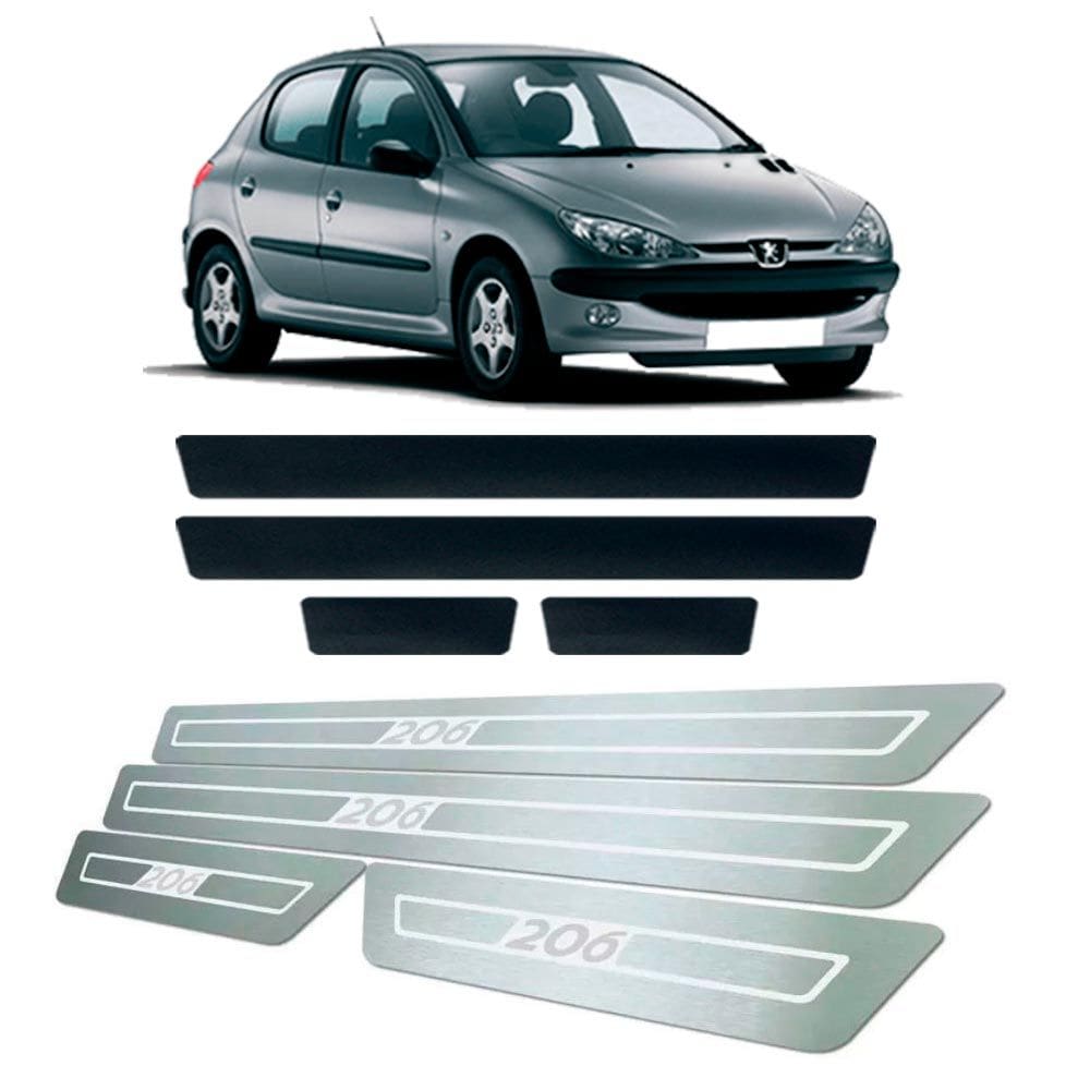 Soleira + Vinil Peugeot 206 1998 Até 2010