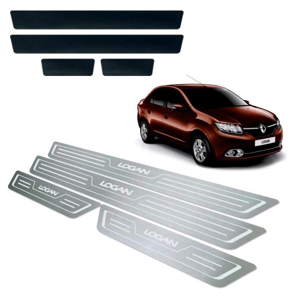 Soleira + Vinil Renault Logan 2014 Até 2019
