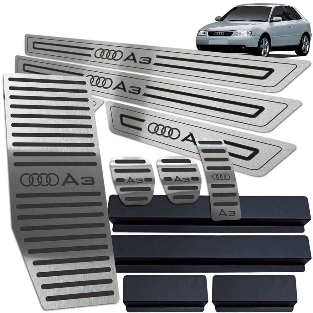 Pedaleira Manual Descanso Soleira Audi A3 1996 A 2006 Preto
