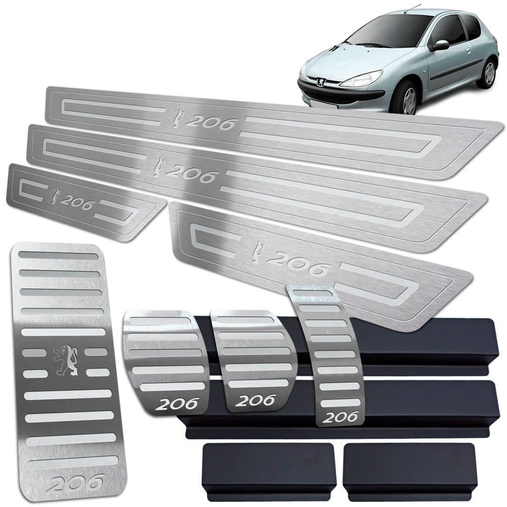 Soleira Pedaleira Descanso Peugeot 206 1998 Até 2010 Manual