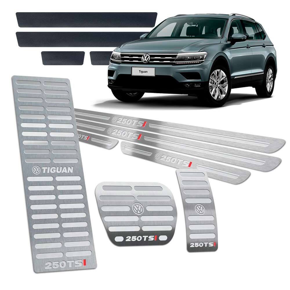 Soleira Pedaleira Descanso Tiguan 250 Tsi 2018/2020 Prata