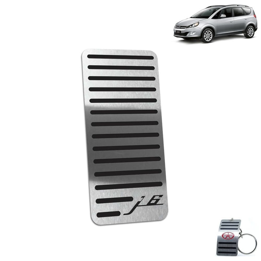 Descanso de Pé Aço Inox Jac J6 2011 A 2016 Preto