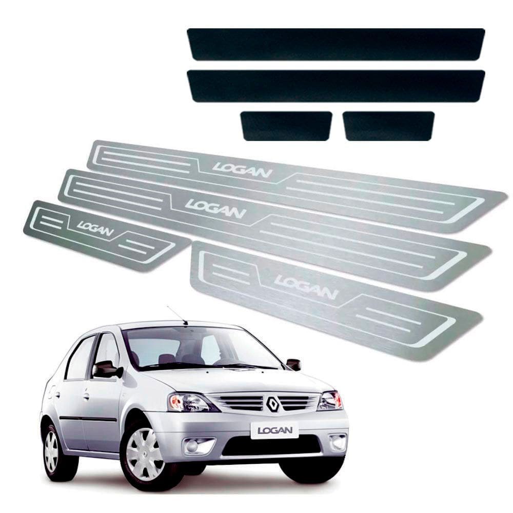 Soleira + Vinil Renault Logan 2007 Até 2010