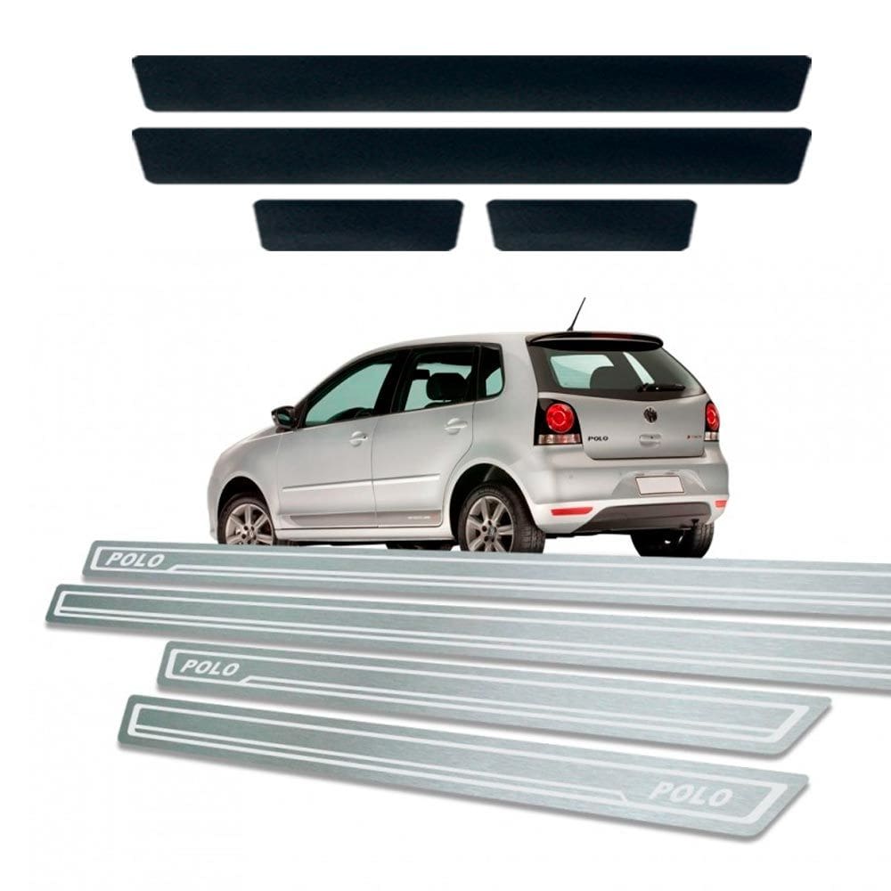 Soleira + Vinil Volkswagen Polo 2002 Até 2016