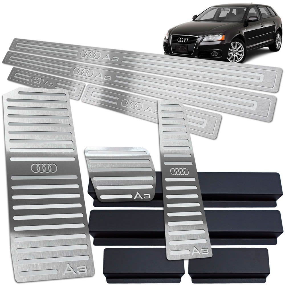 Vinil Soleira Pedaleira Descanso Audi A3 2007 A 2013 Auto