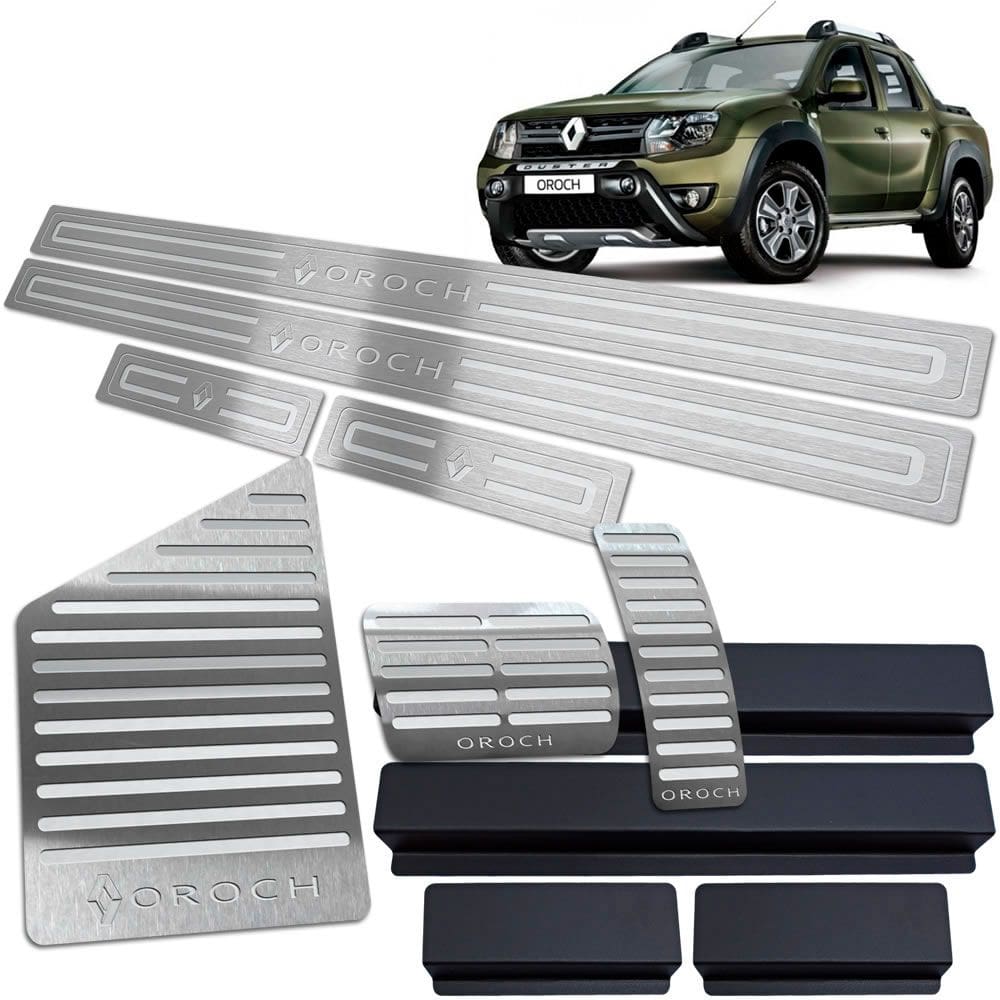 Soleira Pedaleira Descanso Duster Oroch 2016 2021 Automático