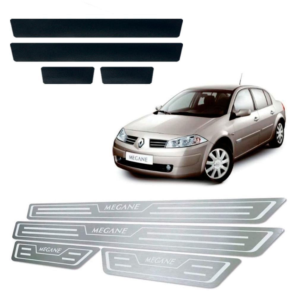 Soleira + Vinil Renault Megane 2006 Até 2013