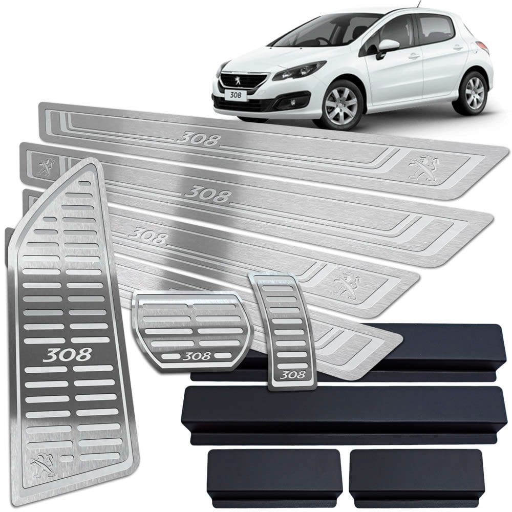 Soleira Pedaleira Descanso Peugeot 308 2011 2019 Automático